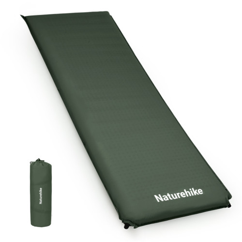 Матрац ортопедичний самонадувний одномісний  Naturehike CNK2450WS020, 200х63х10 см, темно-зелений