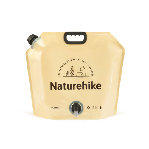 Складаний контейнер для води з поліетилену Naturehike CNK2450CF027, 10 л, жовтий