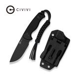 Ніж фіксований тактичний Civivi Timberbark, (8.1 см) 14C28N / G10 чорний