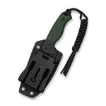 Ніж фіксований тактичний Civivi Timberbark, (8.1 см) 14C28N / Micarta темно-зелений