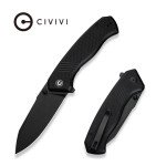 Ніж складаний туристичний Civivi Placoid, (9.3 см) 14C28N / G10 чорний