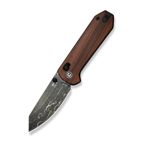 Ніж складаний кишеньковий Civivi Yonder, (7.3 см) Damascus / Guibourtia Wood