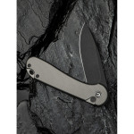 Ніж складаний кишеньковий Civivi Elementum II, (7.5 см) Nitro-V / Aluminum сірий
