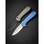 Ніж складаний кишеньковий Civivi Elementum II, (7.5 см) Nitro-V / Aluminum сірий