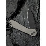 Ніж складаний кишеньковий Civivi Elementum II, (7.5 см) Nitro-V / Aluminum сірий