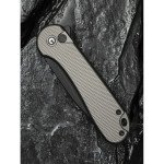 Ніж складаний кишеньковий Civivi Elementum II, (7.5 см) Nitro-V / Aluminum сірий