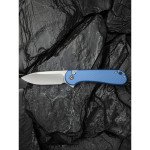 Ніж складаний кишеньковий Civivi Elementum II, (7.5 см) Nitro-V / Aluminum синій