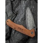 Ніж складаний туристичний Civivi Photonix, (9.4 см) Damascus / Guibourtia Wood