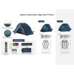 Намет двомісний Naturehike Tagar NH17T180-J, темний блакитний