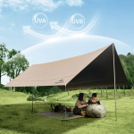 Тент універсальний Naturehike CNK2350WS015, розмір S, бежевий