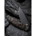 Ніж складаний туристичний Civivi Praxis, (9.5 см) 9Cr18MoV / Carbon Fiber & Resin