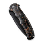 Ніж складаний туристичний Civivi Praxis, (9.5 см) 9Cr18MoV / Carbon Fiber & Resin
