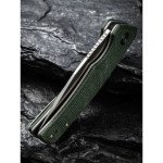 Ніж складаний кишеньковий Civivi Regulatron, (7.6 см) Nitro-V / Micarta темно-зелений
