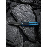 Ніж складаний кишеньковий Civivi KwaiQ , (7.6 см) Nitro-V / G10 чорно-синій