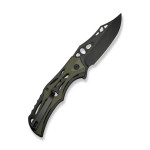 Ніж складаний туристичний Civivi Biophase, (8.9 см) Nitro-V / Aluminum & G10 чорно-зелений