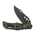Ніж складаний туристичний Civivi Biophase, (8.9 см) Nitro-V / Aluminum & G10 чорно-зелений