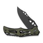 Ніж складаний туристичний Civivi Biophase, (8.9 см) Nitro-V / Aluminum & G10 чорно-зелений