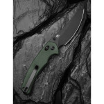 Ніж складаний туристичний Civivi Sixgill, (8.7 см) Nitro-V / Micarta темно-зелений
