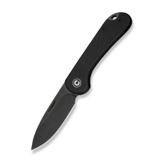Ніж складаний кишеньковий Civivi Elementum Slip Joint, (7.5 см) 14C28N / G10 чорний
