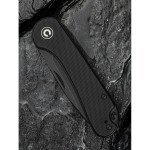 Ніж складаний кишеньковий Civivi Elementum Slip Joint, (7.5 см) 14C28N / G10 чорний
