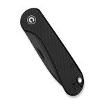 Ніж складаний кишеньковий Civivi Elementum Slip Joint, (7.5 см) 14C28N / G10 чорний