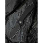 Ніж складаний кишеньковий Civivi Elementum Slip Joint, (7.5 см) 14C28N / G10 чорний