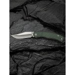 Ніж складаний кишеньковий Civivi Clingman, (7.6 см) Nitro-V / Micarta темно-зелений