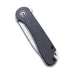Ніж складаний кишеньковий Civivi Elementum, (7.5 см) Damascus / Carbon Fiber & G10