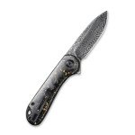 Ніж складаний кишеньковий Civivi Elementum, (7.5 см) Damascus / Carbon Fiber сірий