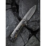 Ніж складаний кишеньковий Civivi Elementum, (7.5 см) Damascus / Carbon Fiber сірий