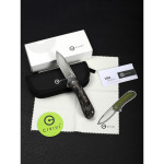Ніж складаний кишеньковий Civivi Elementum, (7.5 см) Damascus / Carbon Fiber чорний
