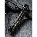 Ніж складаний кишеньковий Civivi Elementum, (7.5 см) Damascus / Carbon Fiber чорний