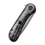 Ніж складаний кишеньковий Civivi Elementum, (7.5 см) Damascus / Carbon Fiber чорний