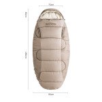 Спальний мішок овальний Naturehike PS300 CNK2350WS026, бежевий