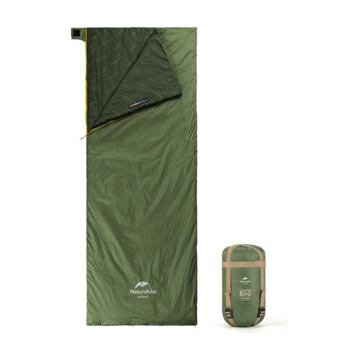 Спальний мішок Naturehike LW180 Mini NH21MSD04, лівий, XL, темно-зелений