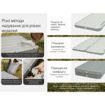 Матрац туристичний надувний одномісний Naturehike CNK2450WS034, 198х68х9.5 см, білий, для кемпінгу із мішком для надування