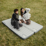Матрац туристичний надувний одномісний Naturehike CNK2450WS034, 198х68х9.5 см, білий, для кемпінгу із мішком для надування