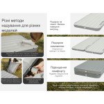 Матрац туристичний надувний одномісний Naturehike CNK2450WS034, 198х68х9.5 см, білий, для кемпінгу із мішком для надування