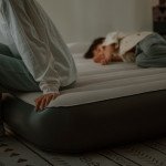 Самонадувний матрац, двомісний, із вбудованою помпою Naturehike CNK2450WS040, 250 мм, сірий