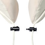 Подушка бавовняна для шиї, з памяттю Naturehike CNK2450WS019, сіра