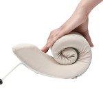 Подушка бавовняна для шиї, з памяттю Naturehike CNK2450WS019, сіра