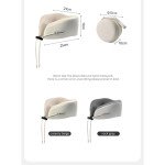 Подушка бавовняна для шиї, з памяттю Naturehike CNK2450WS019, сіра