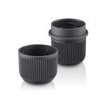 Портативна еспресо-кавоварка Wacaco Nanopresso сіра з чохлом, механічна, для меленої кави