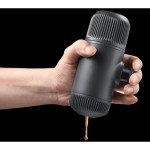 Портативна еспресо-кавоварка Wacaco Nanopresso сіра з чохлом, механічна, для меленої кави