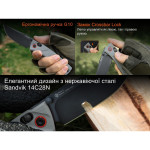 Ніж складаний кишеньковий Ruike P856-K, (7.9 см) 14C28N / G10 сірий