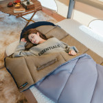 Спальник з капюшоном Naturehike Sunny Day PL02 U250 CNK2550WS028, (8,5°C), лівий, блакитно-синій