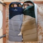 Спальник з капюшоном Naturehike Sunny Day PL02 U350 CNK2550WS028, (6°C), лівий, блакитно-синій