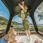 Намет тримісний автоматичний із тентом Naturehike Ango CNK2550WS010, L, коричневий