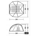 Намет двомісний ультралегкий Naturehike Star River UL CNK2450WS022, сірий