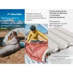 Спальник з натуральним пухом Naturehike Snowbird CNK2550WS014, p-р L, темно-коричневий 400 г